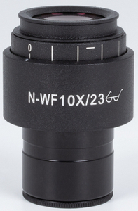 Motic Weitfeld Okular N-WF10x/23mm mit Dioptrien-Einstellung (ESD) (1 Stück) für SMZ171.