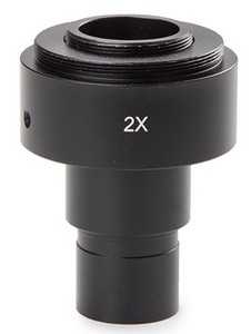Euromex SLR Photo adapter 2x (ohne T2-ring), for trino and standard 23.2 mm ocular tube. Für große Okulartuben wird Adapterring (DC.1330/5) benötigt.