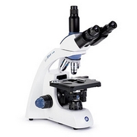 Euromex Bio.Blue.Lab trinokulares 4x/10x/40x/100x Mikroskop mit Weitfeldokularen und Hellfeld-LED-Beleuchtung